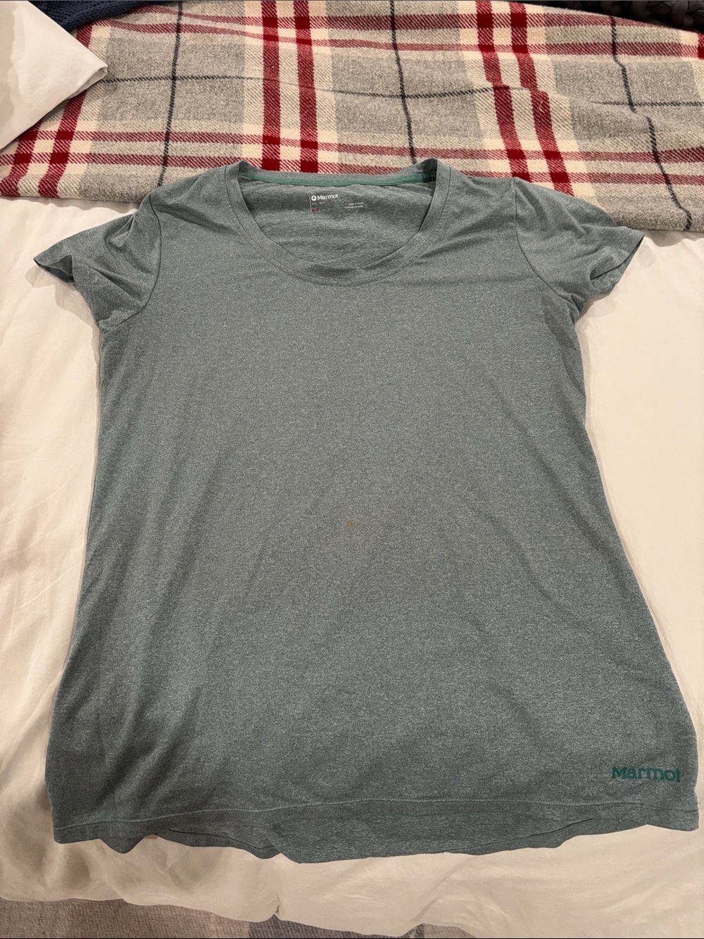 Marmot Women's Heather Teal Short-Sleeve Performance Tee